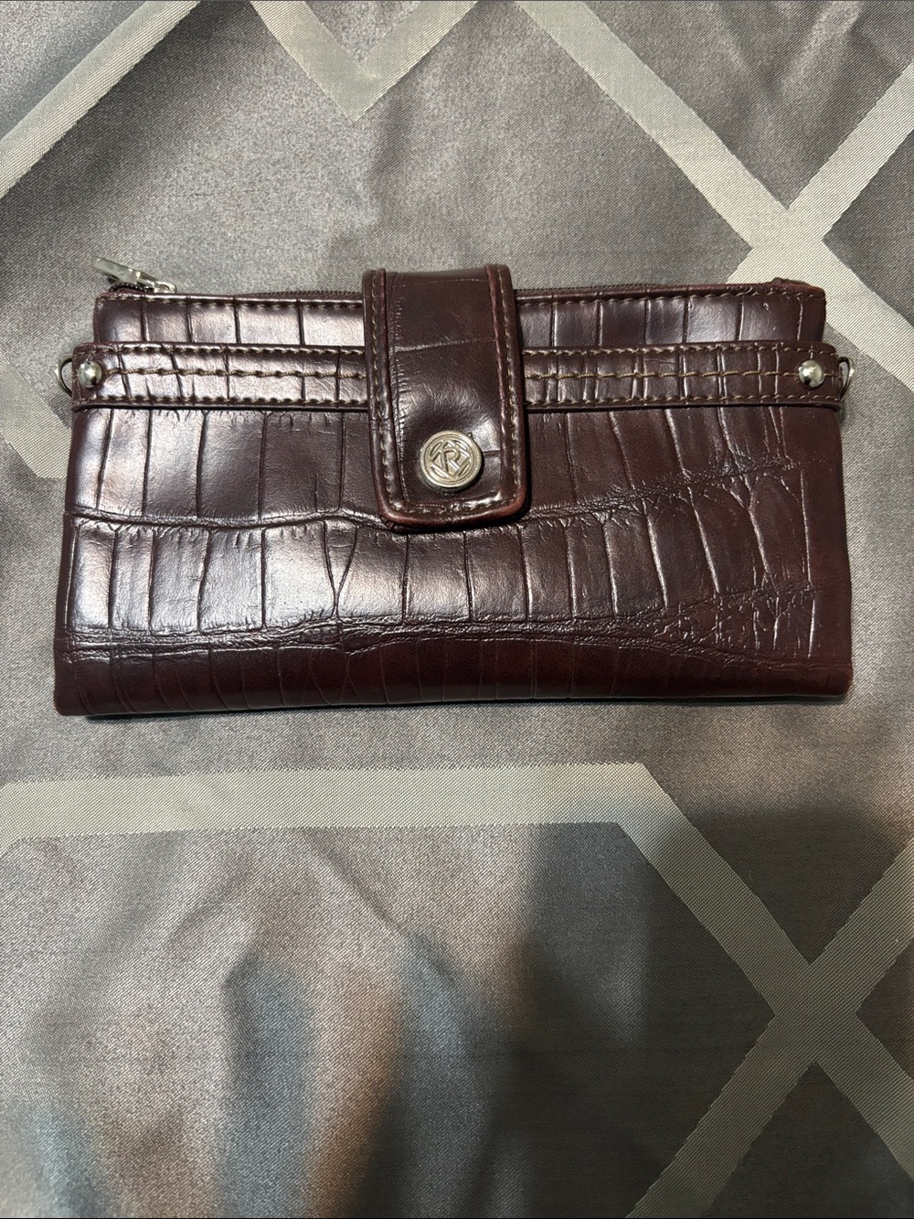 Relic Wallet Chocolate Brown Faux Leather